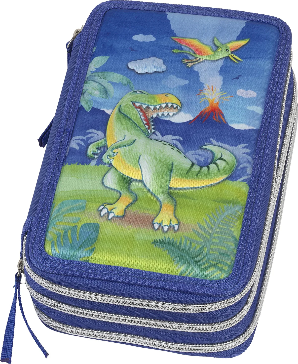 Penar cu Accesorii Faber-Castell Dinozaur 3 Fermoare