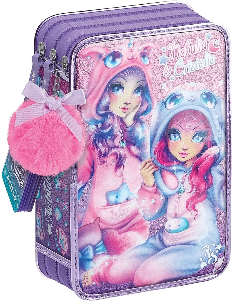 Penar cu Accesorii Nebulous Stars Petrecere de Pijamale Nebulia si Kristalia 3 Fermoare