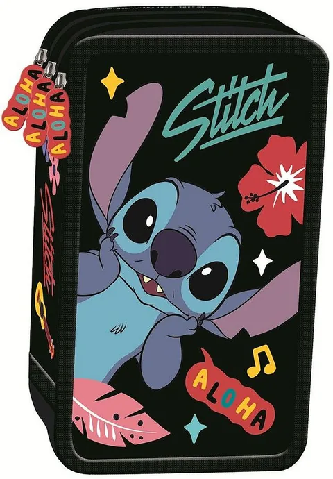 Penar cu Accesorii St. Majewski Stitch Black Aloha 3 Fermoare