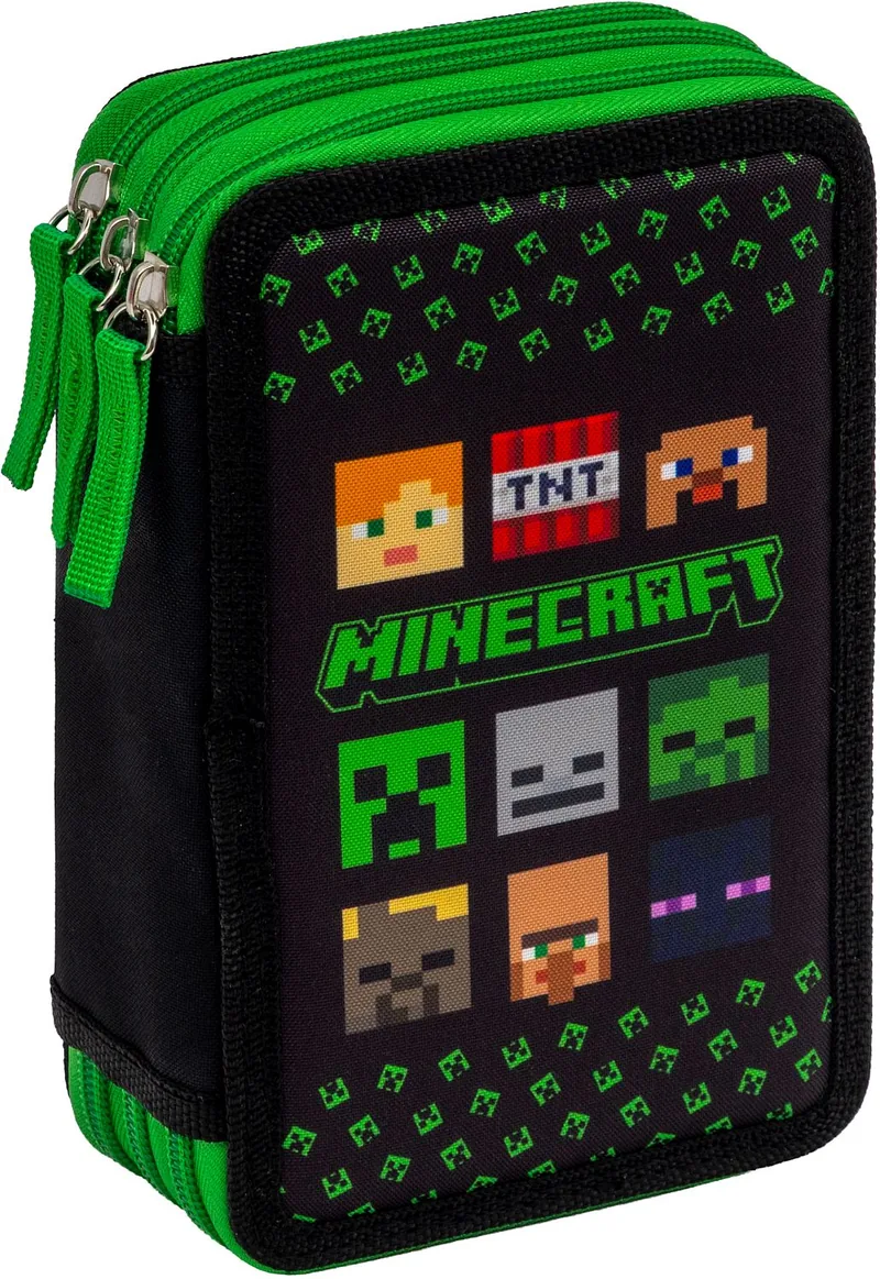 Penar cu Rechizite Astra Minecraft 3 Fermoare