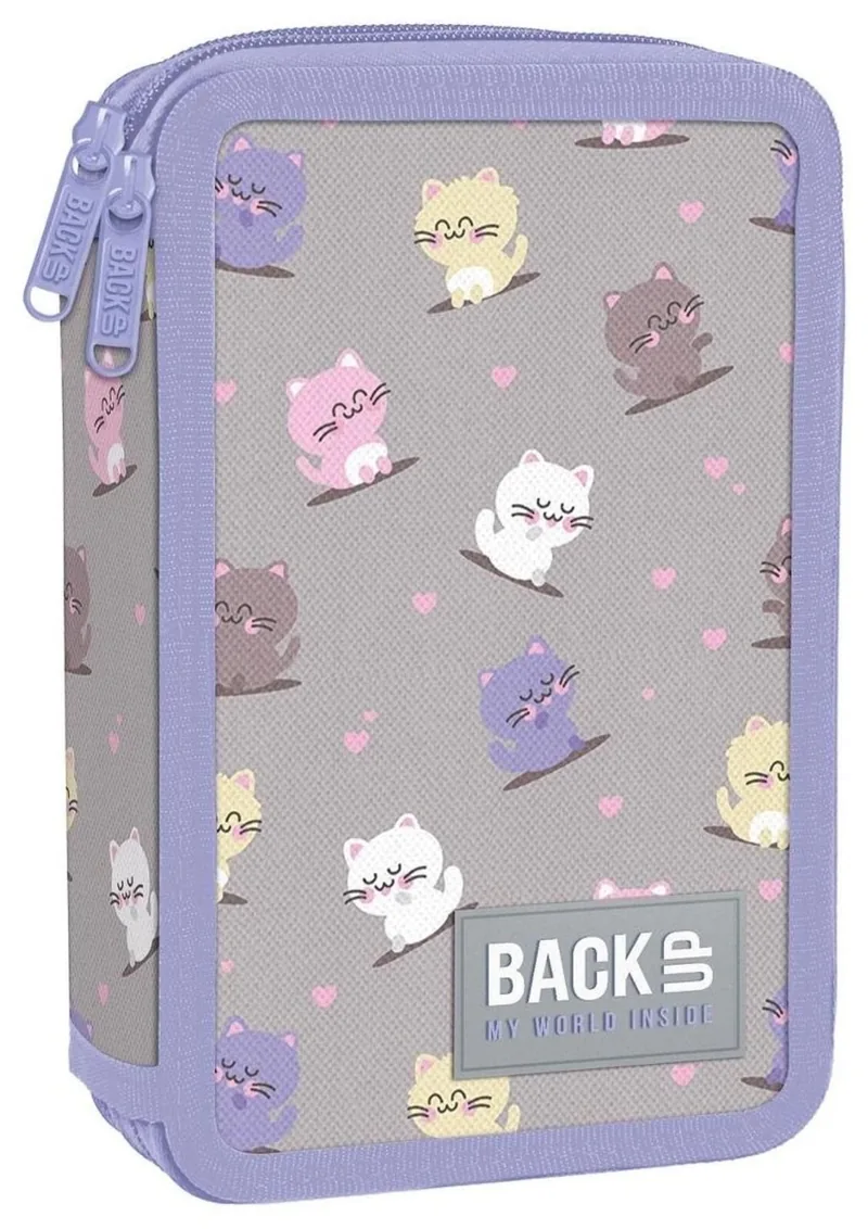 Penar cu Rechizite BackUp 8 DW Kawaii Cats 2 Fermoare
