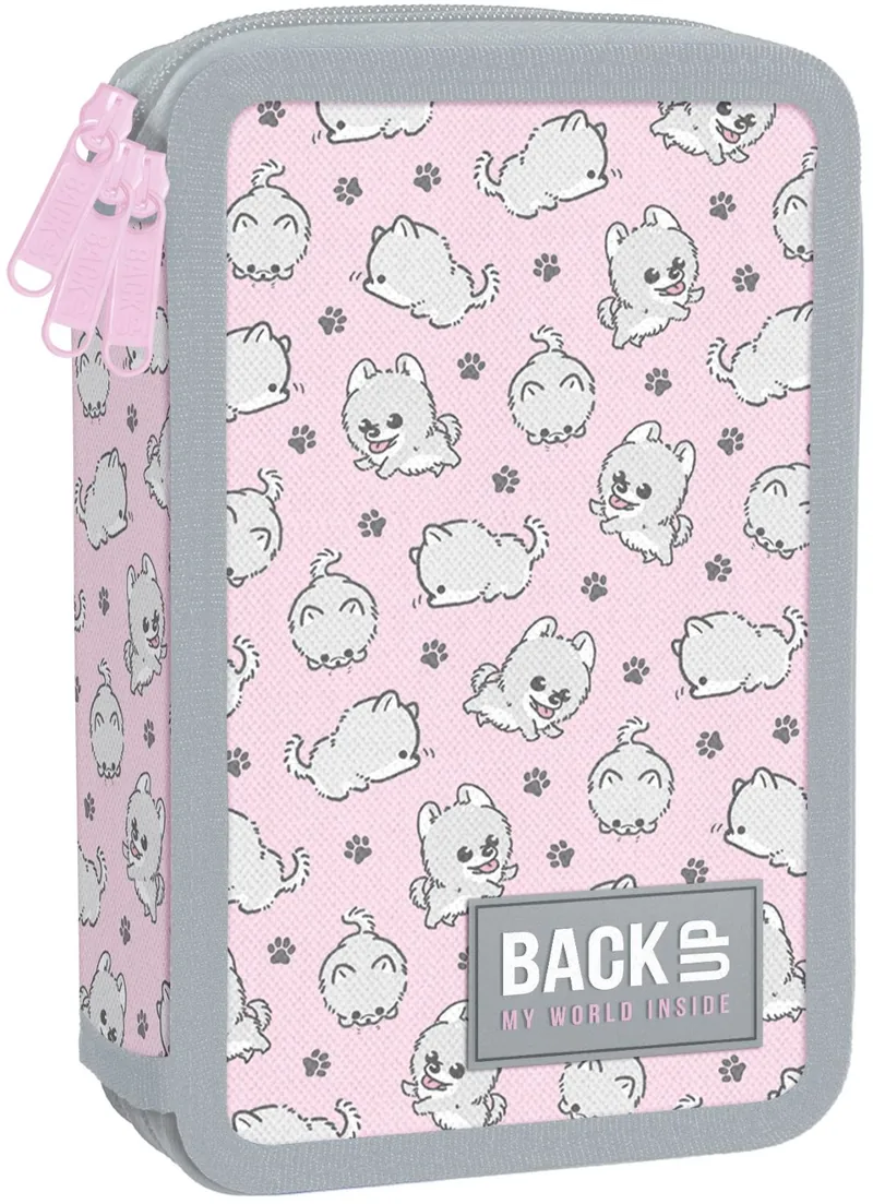 Penar cu Rechizite BackUp Doggies 3 Fermoare