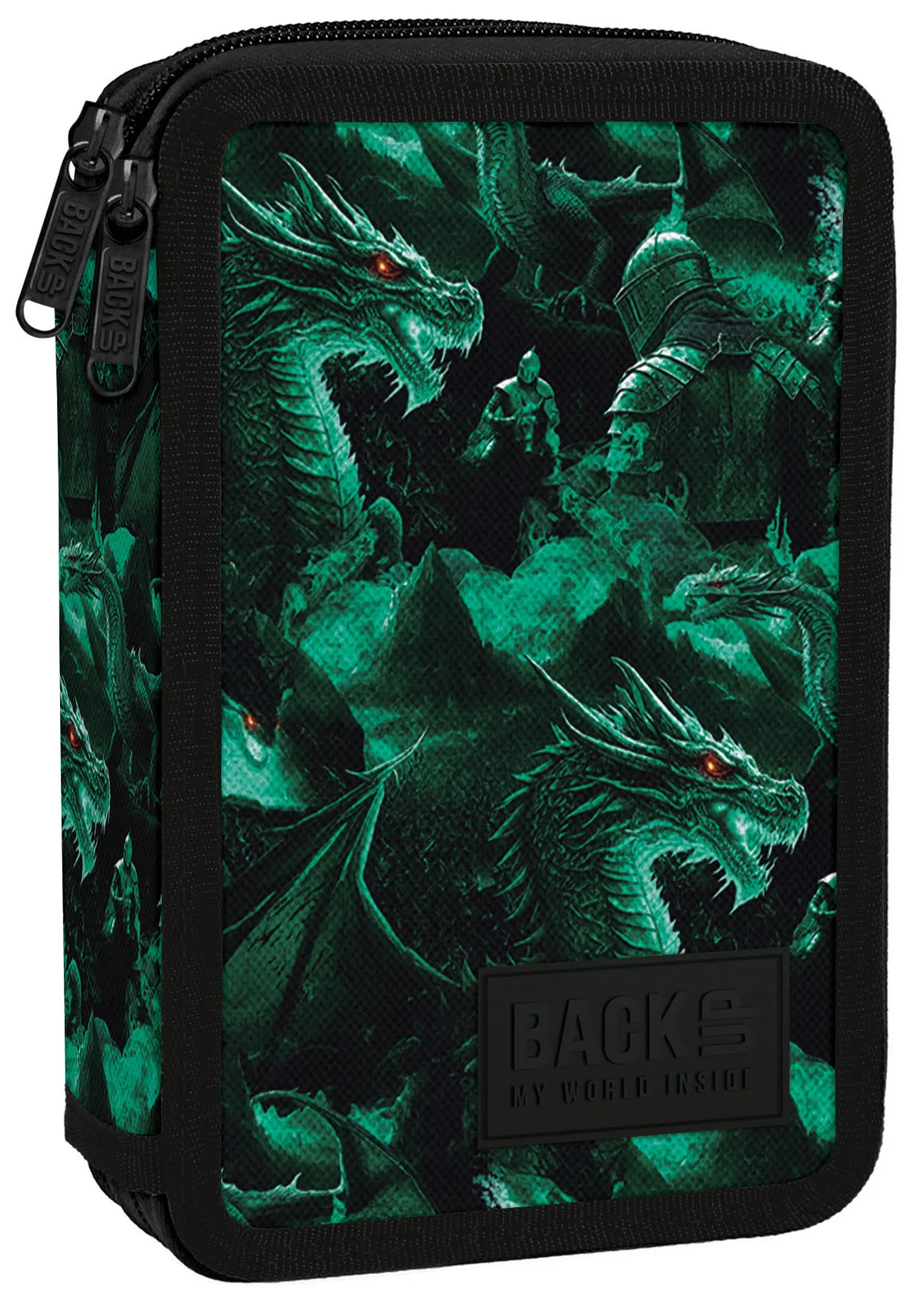 Penar cu Rechizite BackUp DW Legend Dragon cu 2 Fermoare