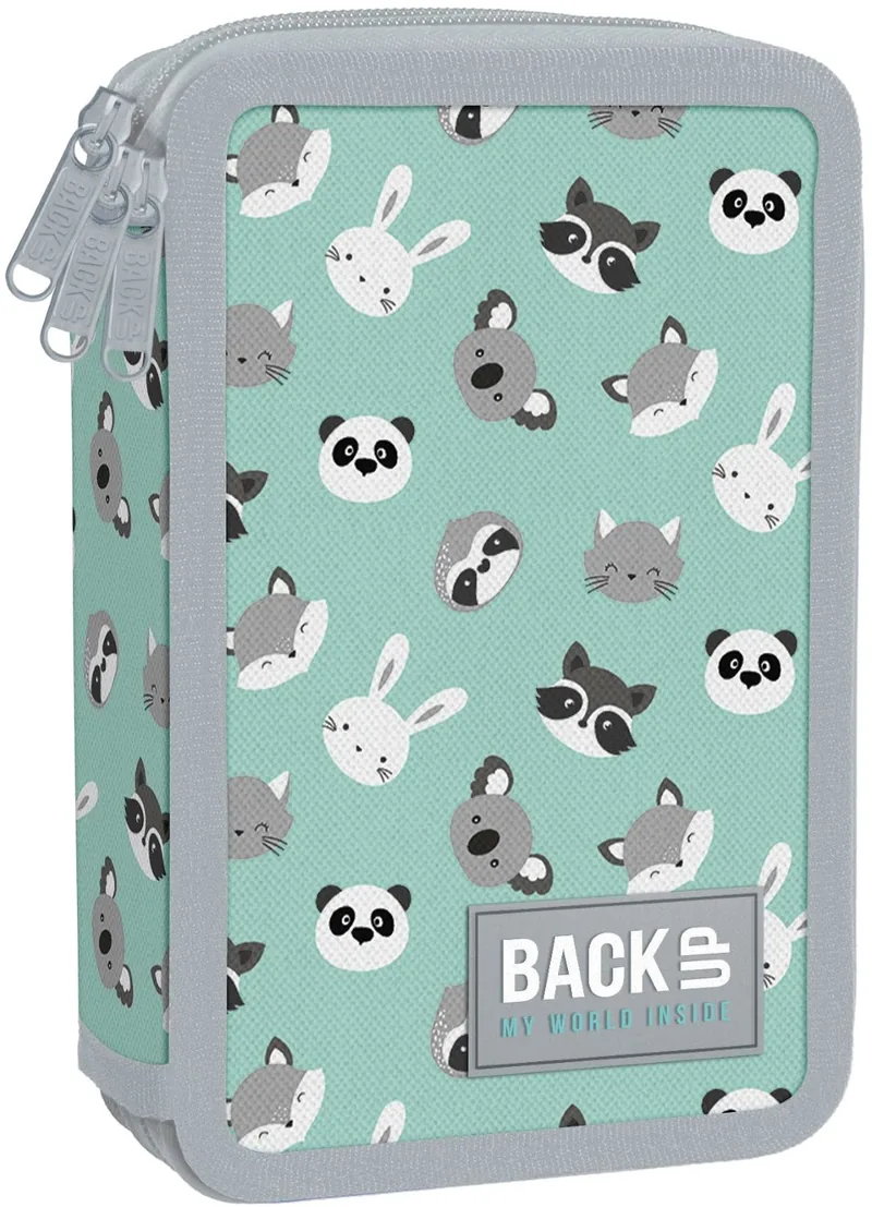 Penar cu Rechizite BackUp EW Animalistic 3 Fermoare