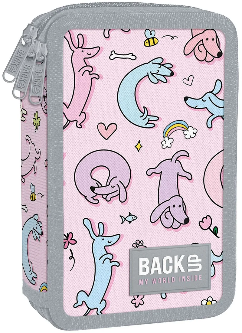 Penar cu Rechizite BackUp EW Dogs cu 3 Fermoare