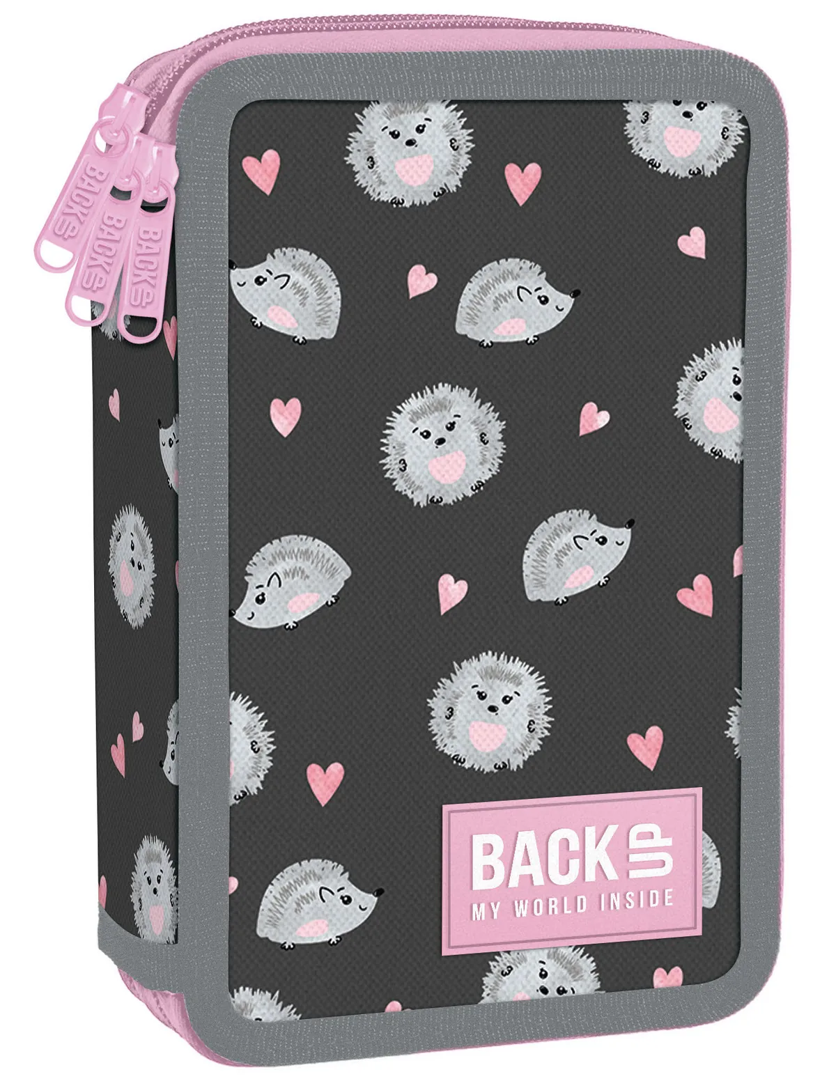 Penar cu Rechizite BackUp EW Hedgehog cu 3 Fermoare
