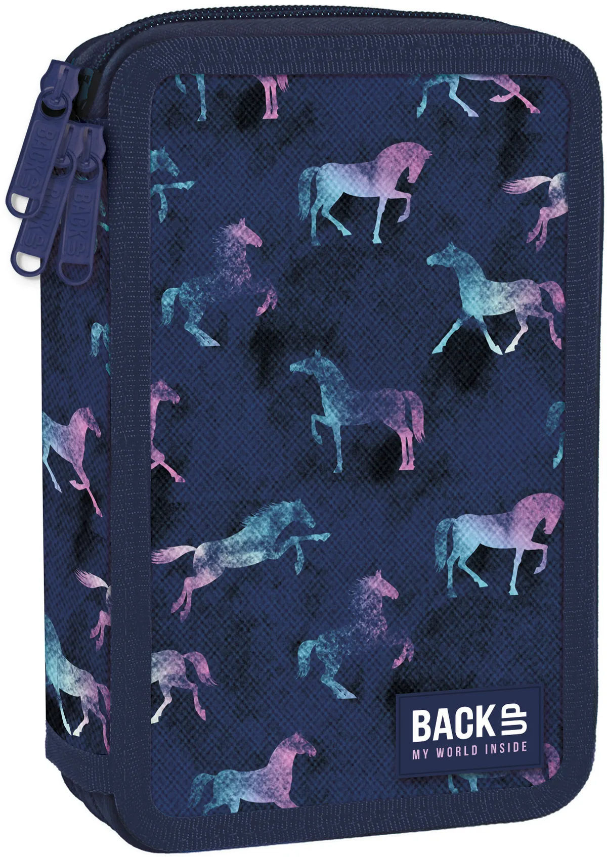 Penar cu Rechizite BackUp EW Horses 3 Fermoare