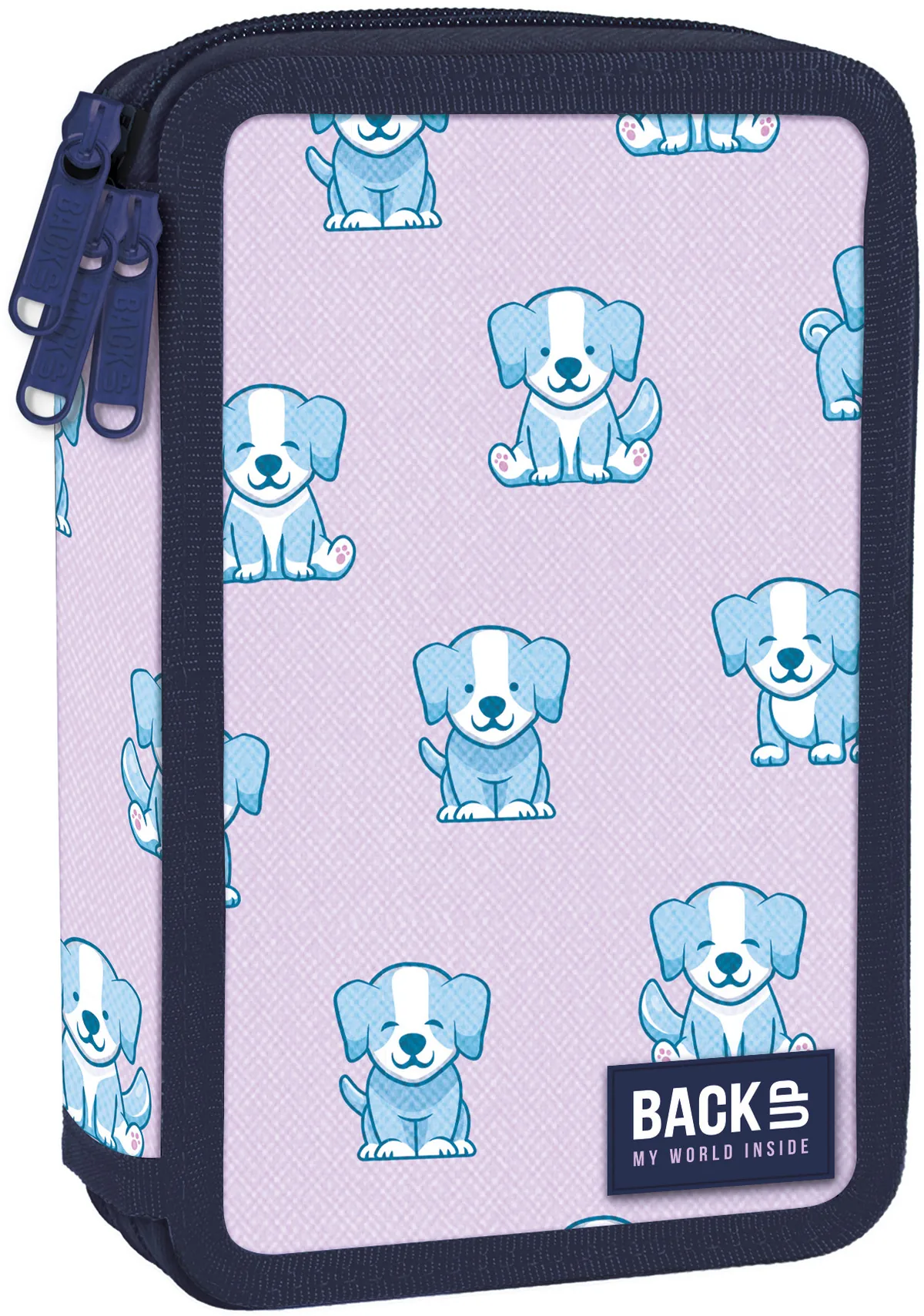 Penar cu Rechizite BackUp EW Puppy cu 3 Fermoare