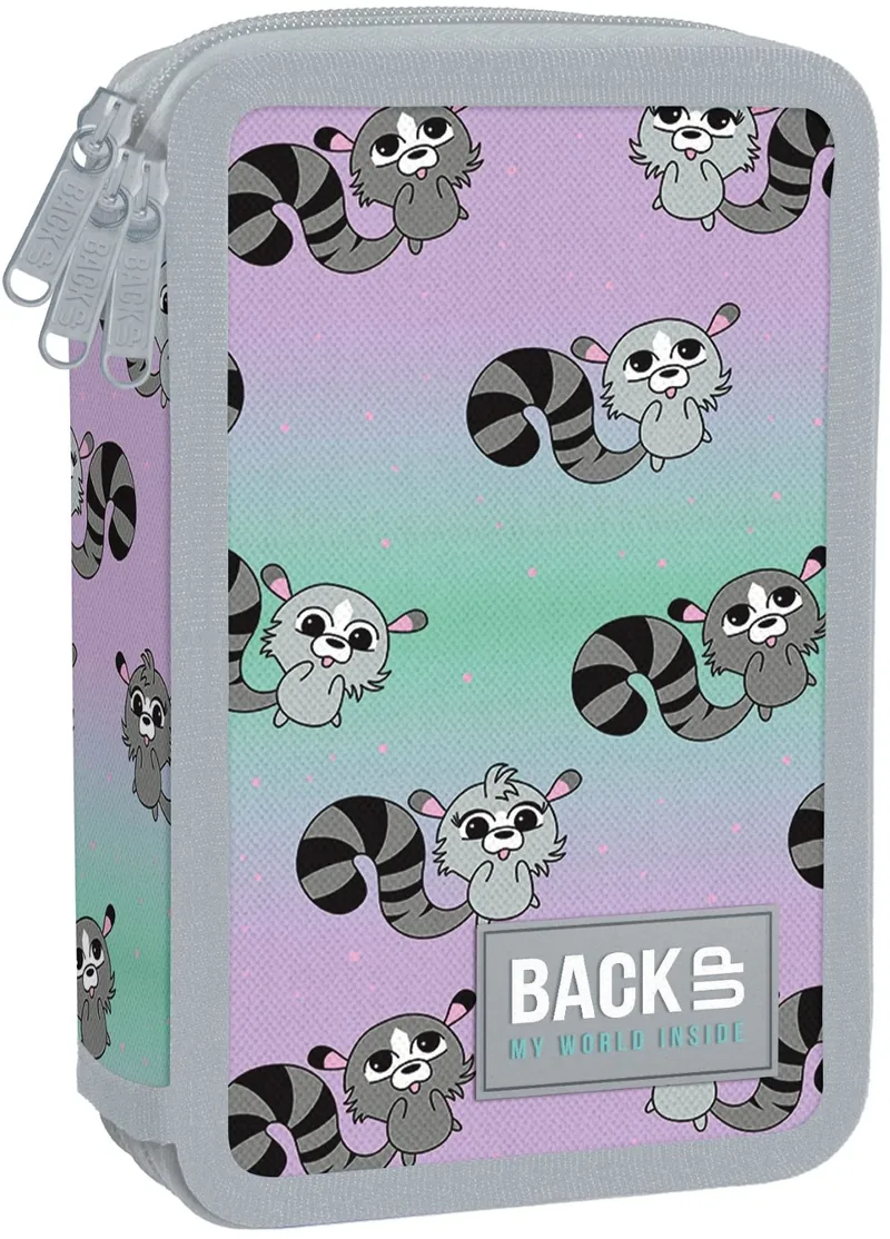 Penar cu Rechizite BackUp EW Raccoons 3 Fermoare