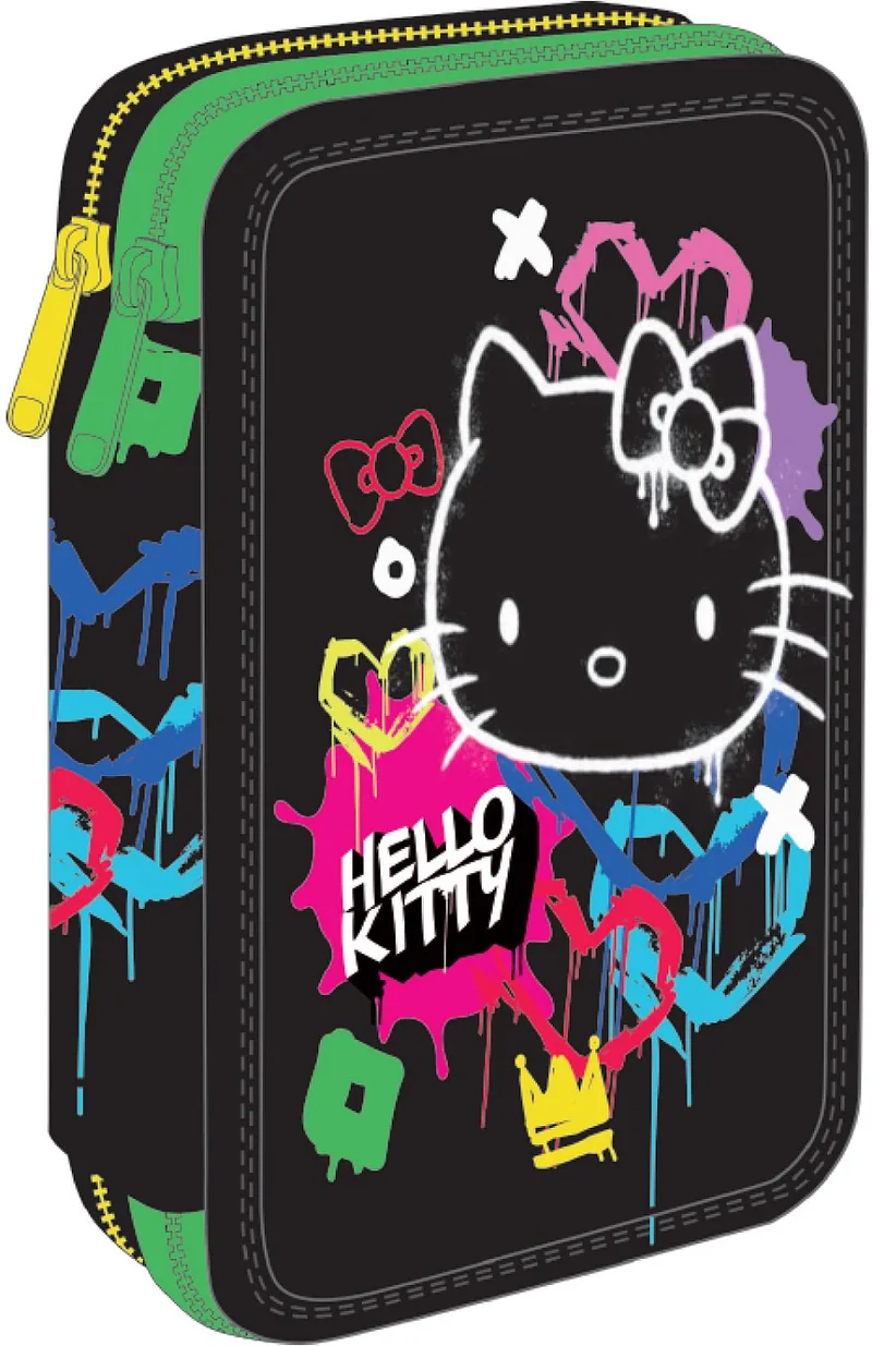Penar cu Rechizite Cool Pack Jumper 2 Hello Kitty Neon Black