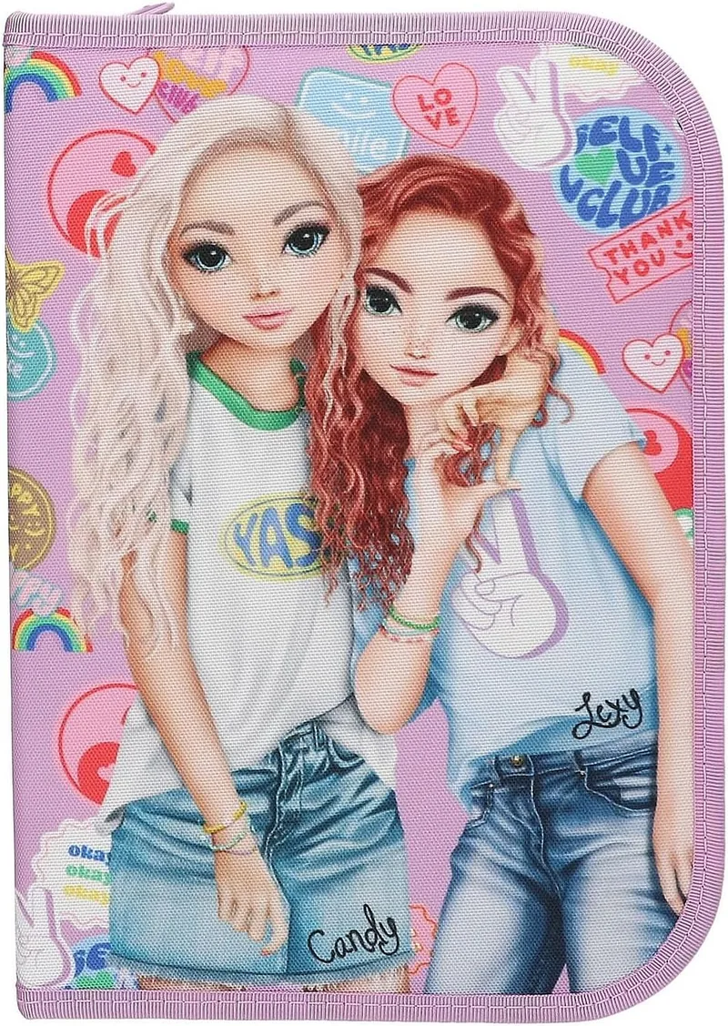 Penar cu Rechizite Depesche TopModel Girl Power Candy And Lexy 1 Fermoar si 2 Aripi