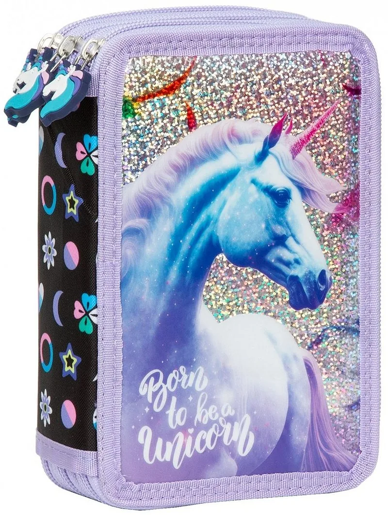 Penar cu Rechizite Derform Unicorn 15 cu 3 Fermoare