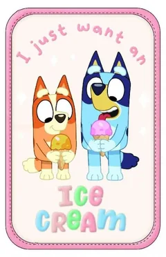 Penar cu Rechizite Graffiti Bluey Ice Cream 2 Fermoare