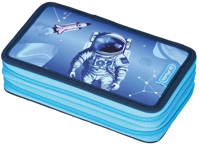 Penar cu Rechizite Herlitz Cosmic Explorer 2 Fermoare