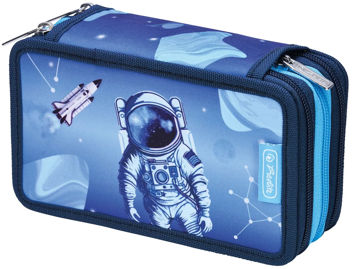 Penar cu Rechizite Herlitz Cosmic Explorer 3 Fermoare