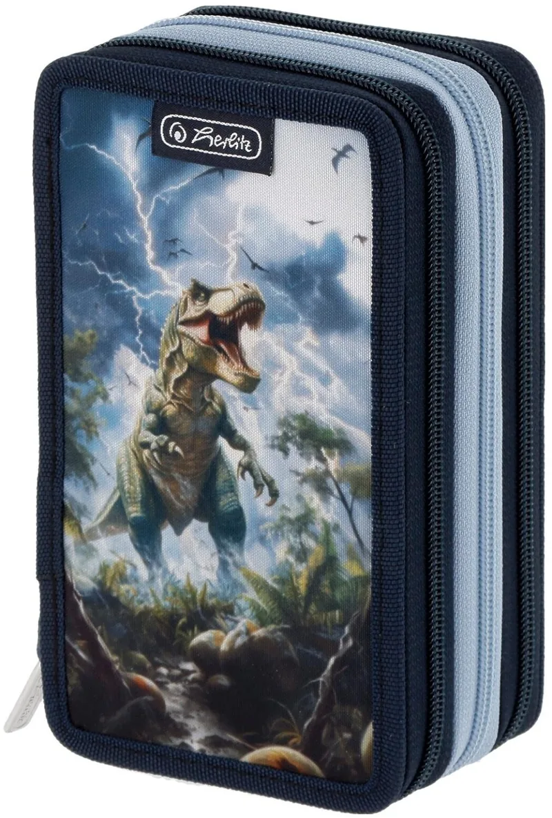 Penar cu Rechizite Herlitz Thunder Rex 3 Fermoare
