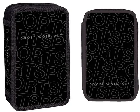 Penar cu Rechizite S. Cool Sport 2 Fermoare 29 Piese