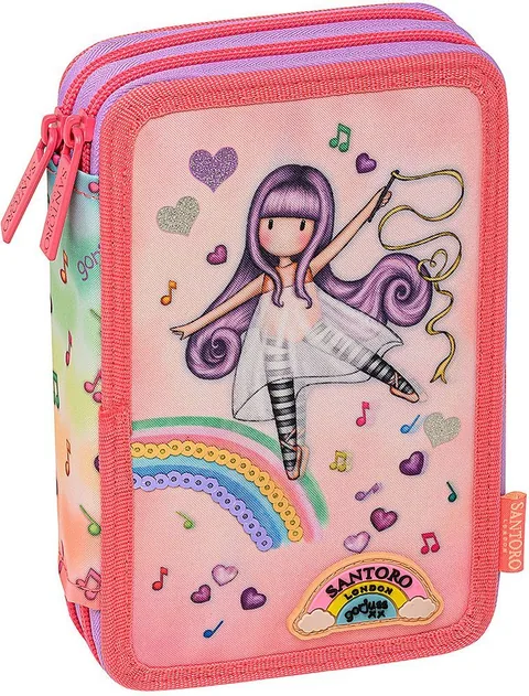 Penar cu Rechizite Santoro Gorjuss Little Dancer 2 Fermoare