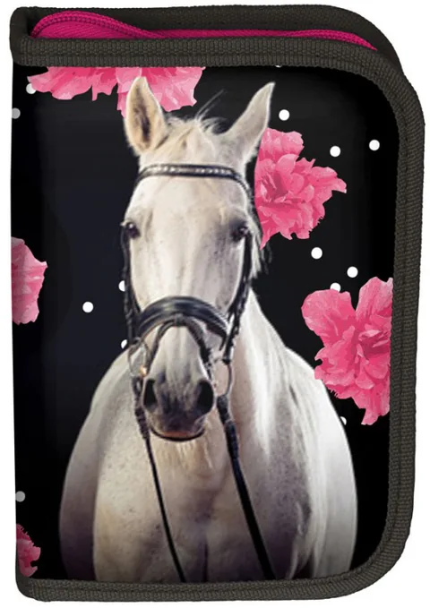Penar cu Rechizite Scolare Paso Horse 1 Compartiment cu 2 Aripi