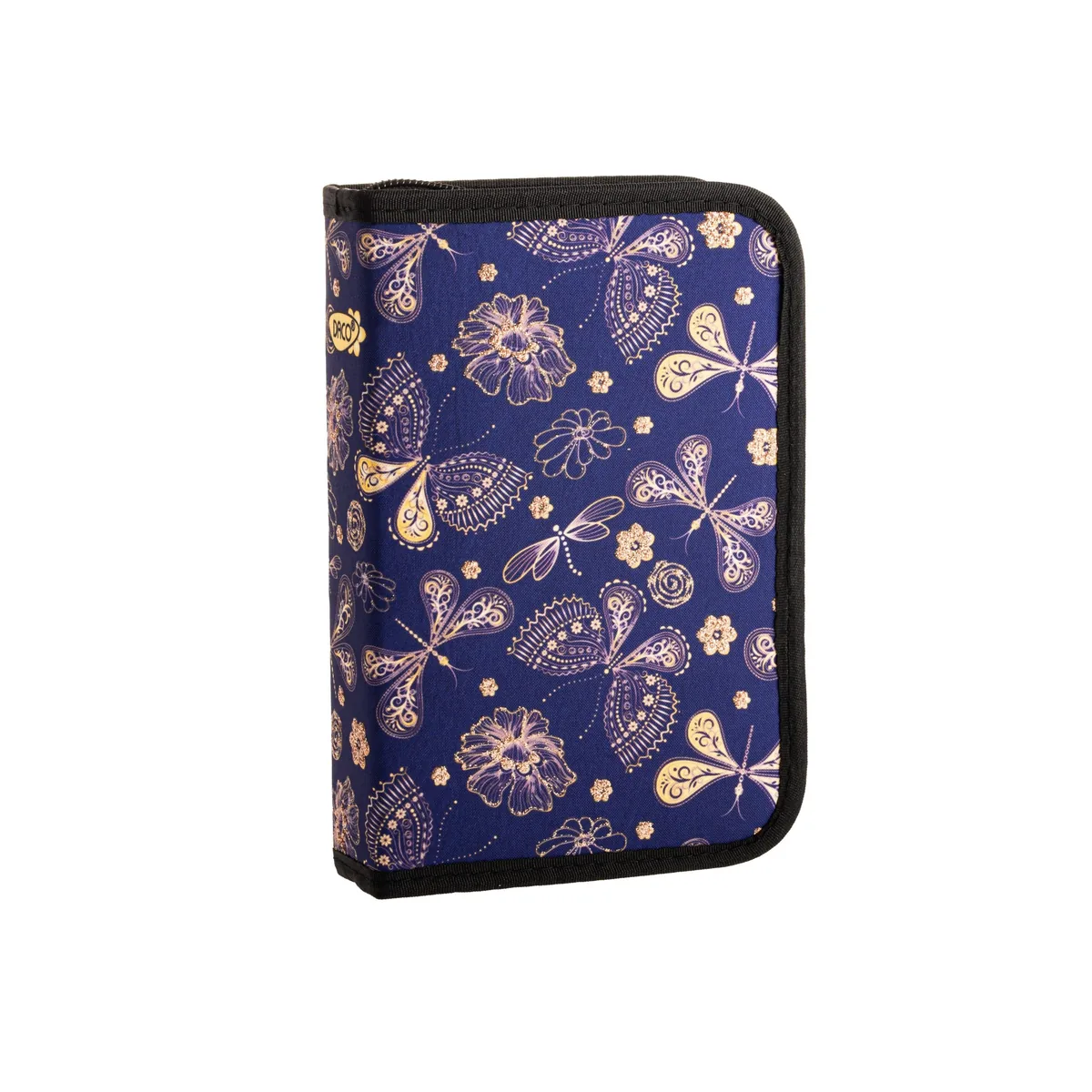 Penar Daco Butterfly 1 Fermoar 1 Compartiment Albastru Inchis Auriu