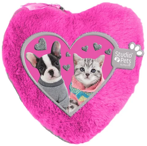 Penar de Pluș Paso Studio Pets Inimioara 15x15cm Roz