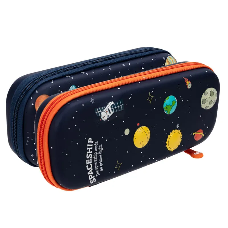 Penar Deli Spaceship Oval Rigid Compartimentat Fermoar Multicolor Neechipat