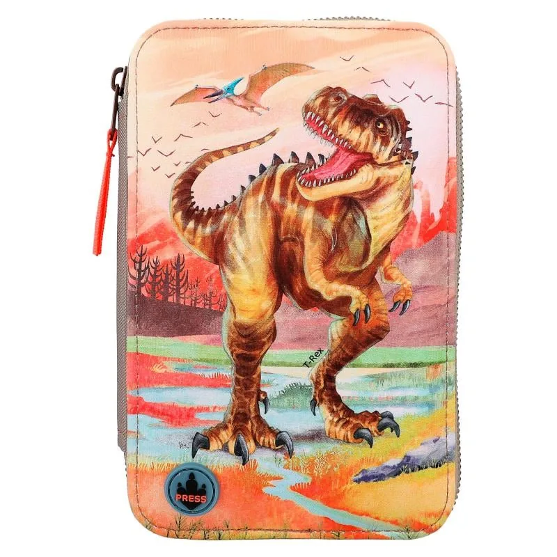 Penar Depesche Top Model Dino World Echipat 3 Compartimente Khaki Brown