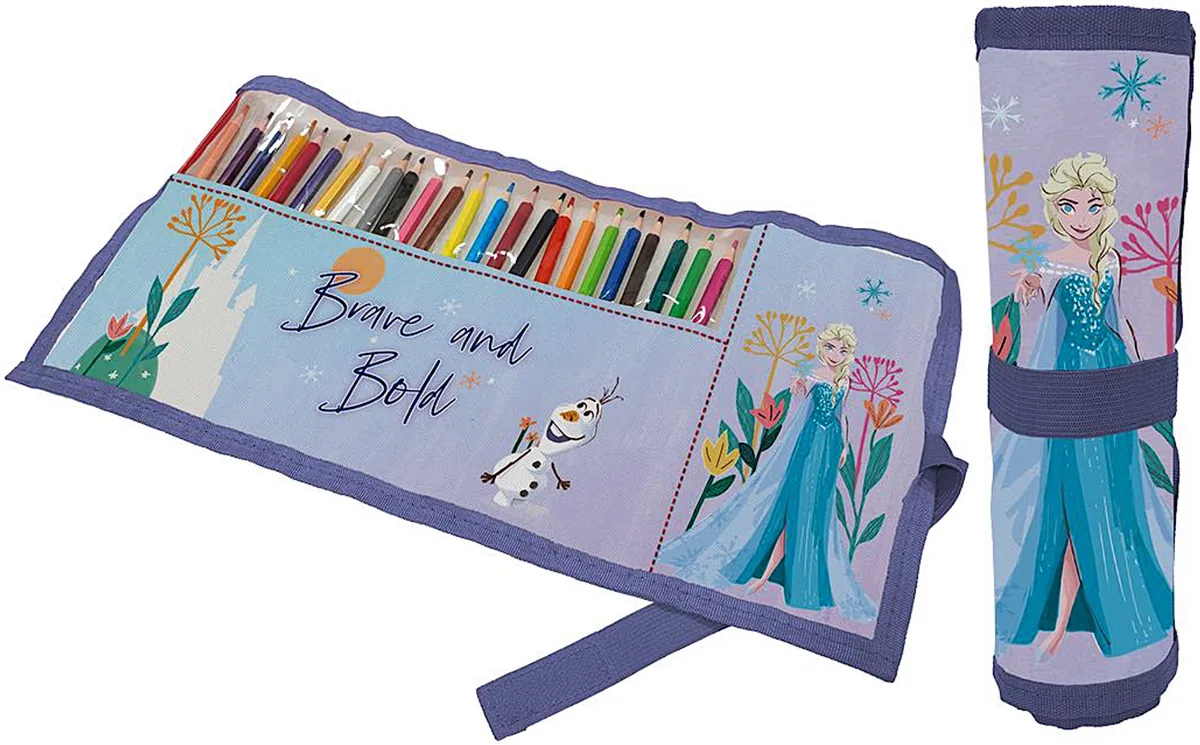 Penar Disney Frozen Rulabil 24 Creioane Colorate