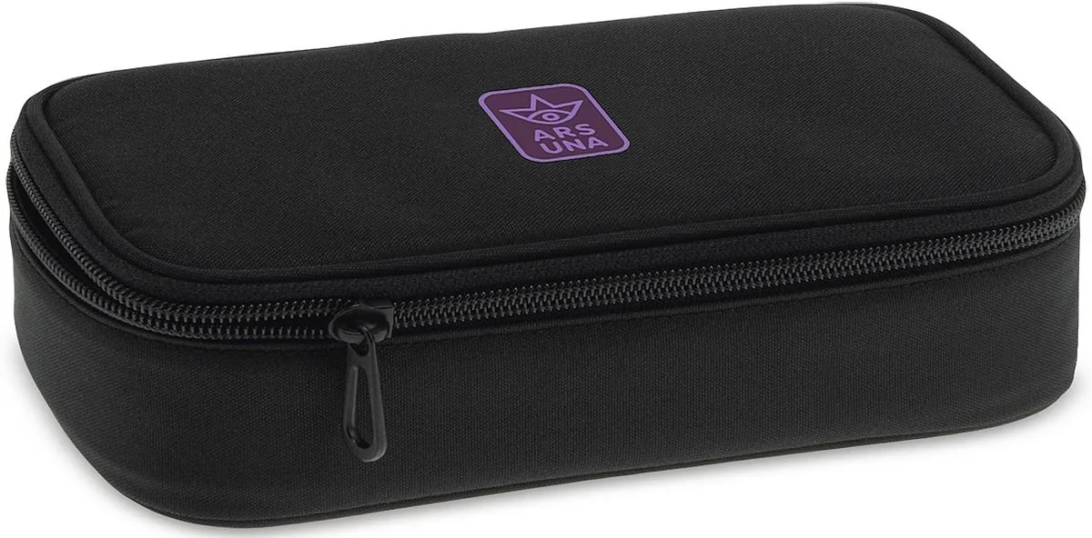 Penar Dreptunghiular Ars Una Cordura Negru Violet 1 Fermoar
