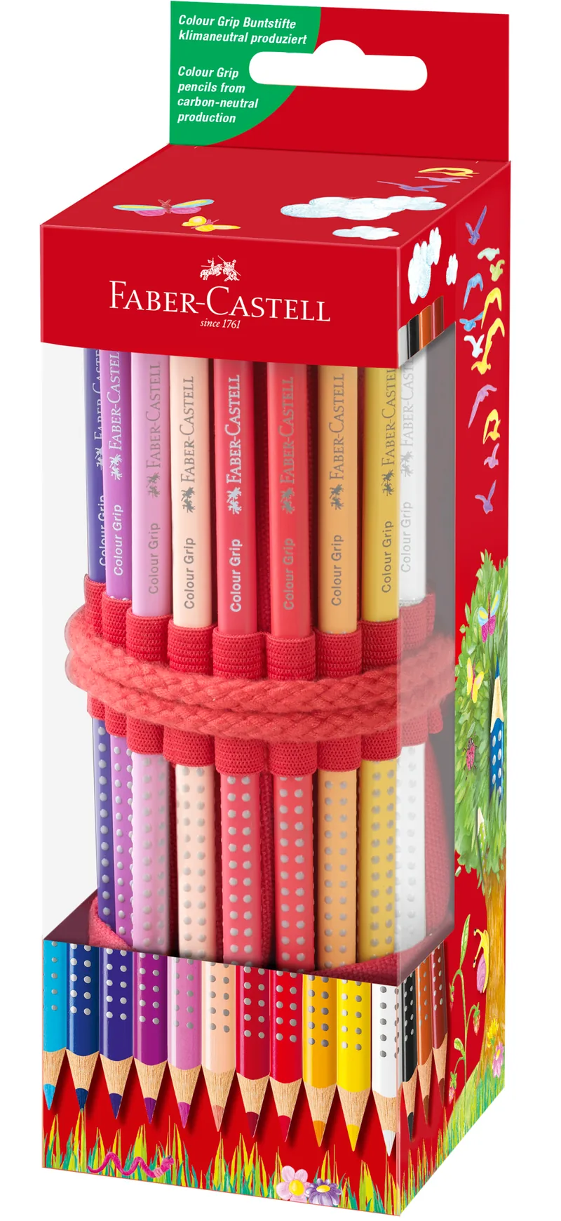 Penar Echipa Roll-Up Faber-Castell Sleeve 18 Culori cu Ascutitoare