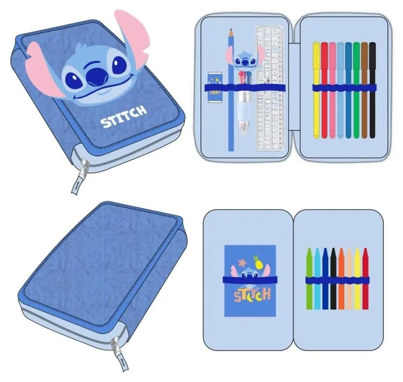Penar Echipat Cerda Stitch 2 Compartimente cu Fermoar