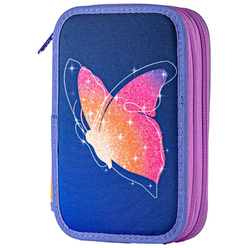 Penar Echipat Daco Fluturas Stralucitor 37 Piese 2 Fermoare 19.5x13x5cm