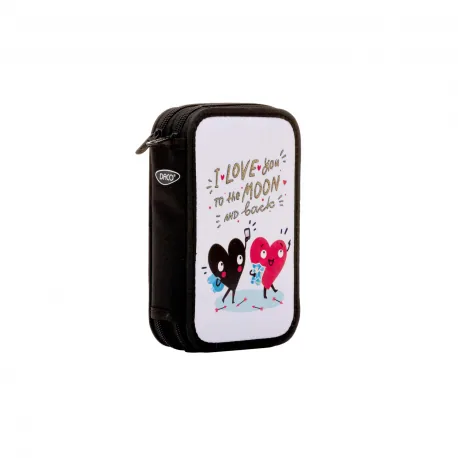 Penar Echipat Daco Love is in the Air 39 Piese Negru cu Visiniu