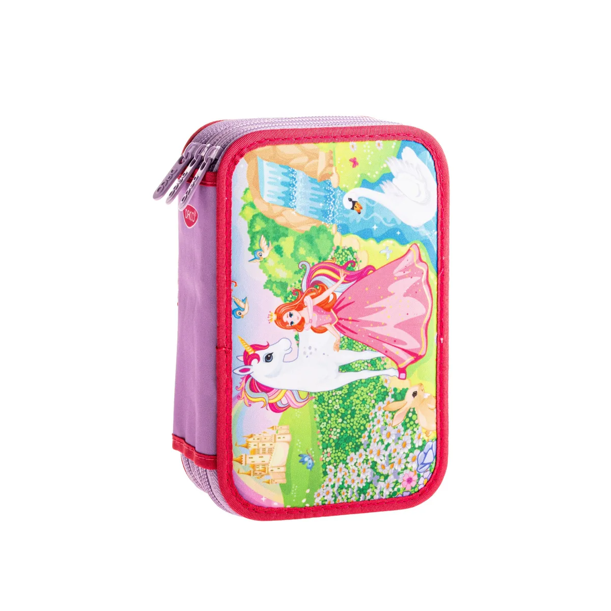 Penar Echipat Daco Princess 3 Fermoare Mov Roz