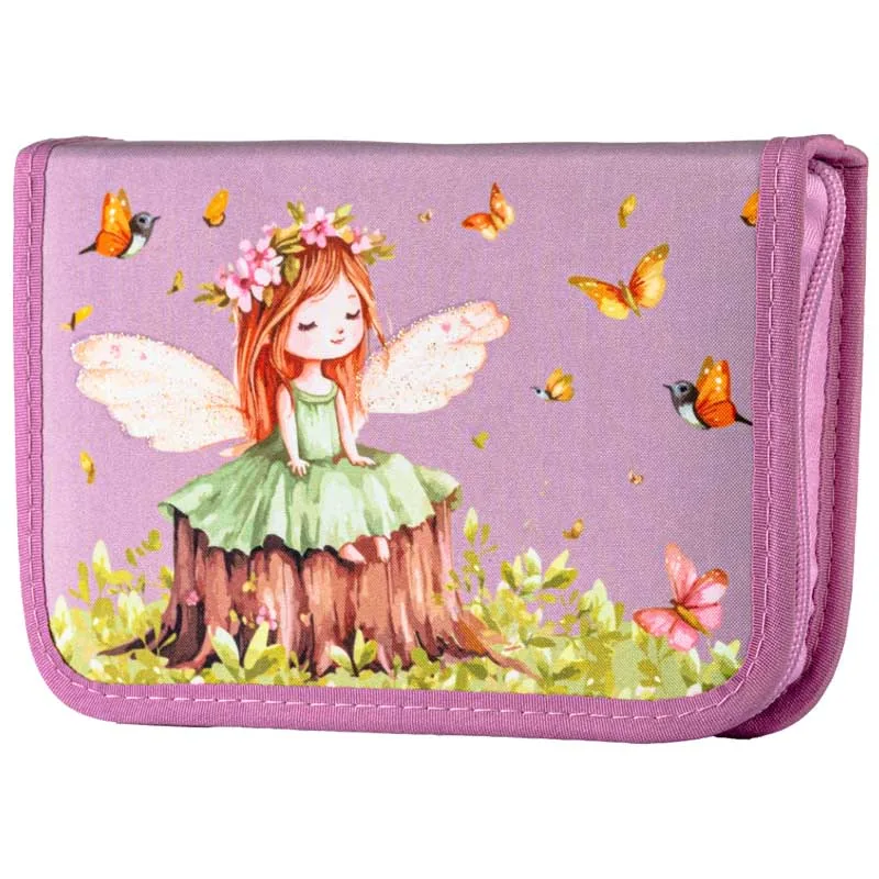 Penar Echipat Daco Zana cu Flori 46 Piese 19.5x13x4cm Roz Pudra