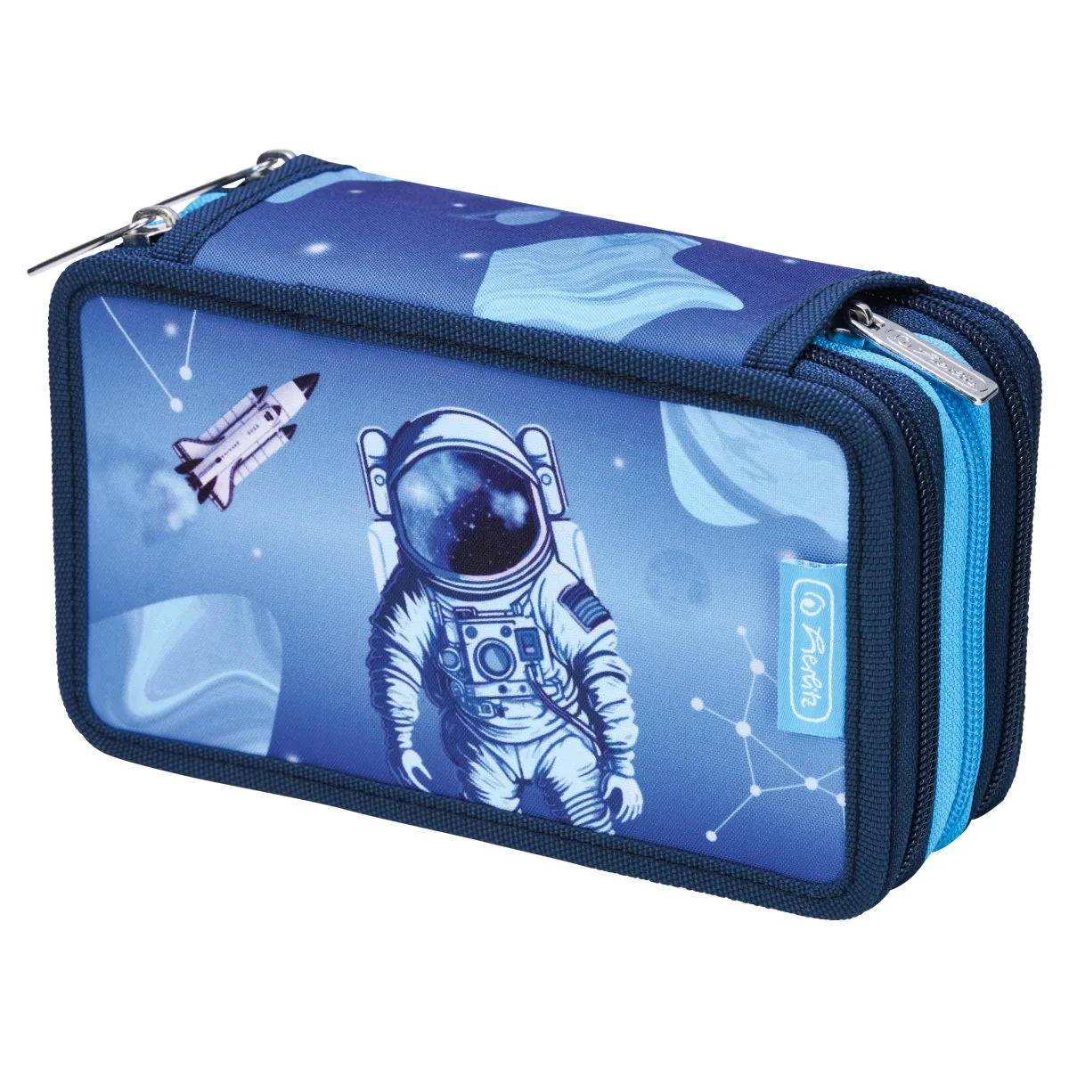 Penar Echipat Herlitz Cosmic Explorer 31 Piese 3 Fermoare Negru