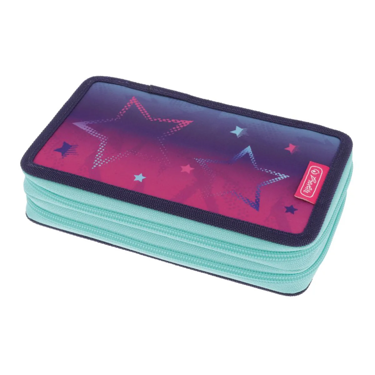 Penar Echipat Herlitz Pink Stars 2 Compartimente 23 Piese