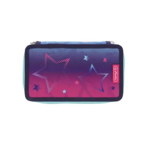 Penar Echipat Herlitz 23 Piese 2 Compartimente Pink Stars