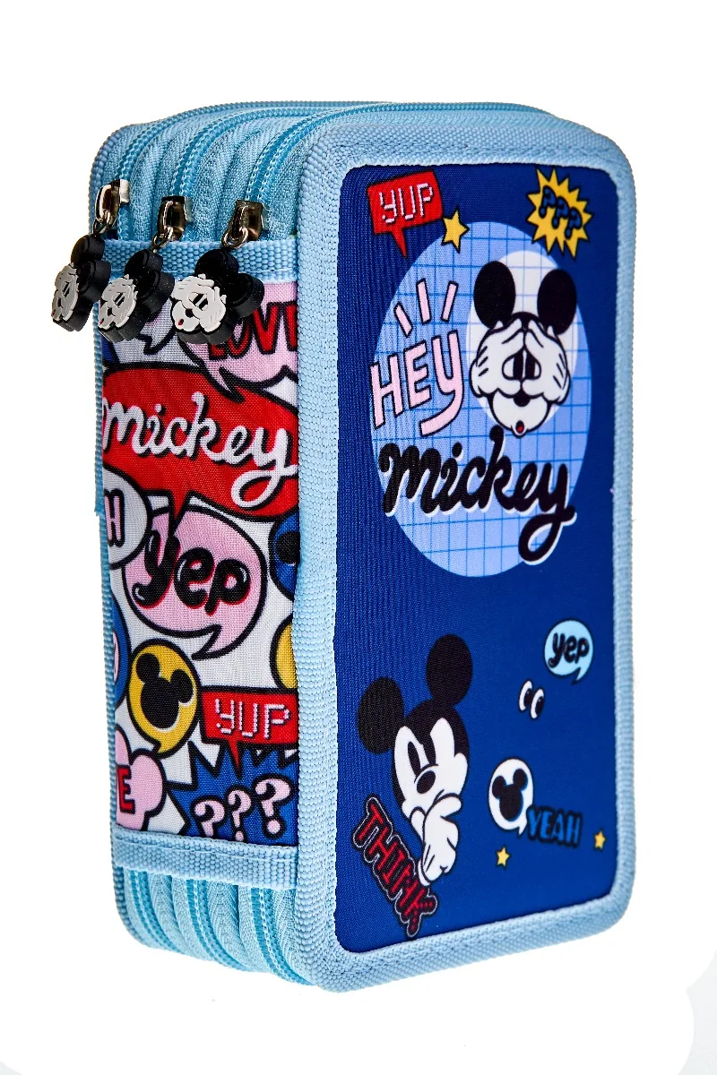 Penar Echipat Litera Mickey Mouse 39 Piese cu 3 Fermoare