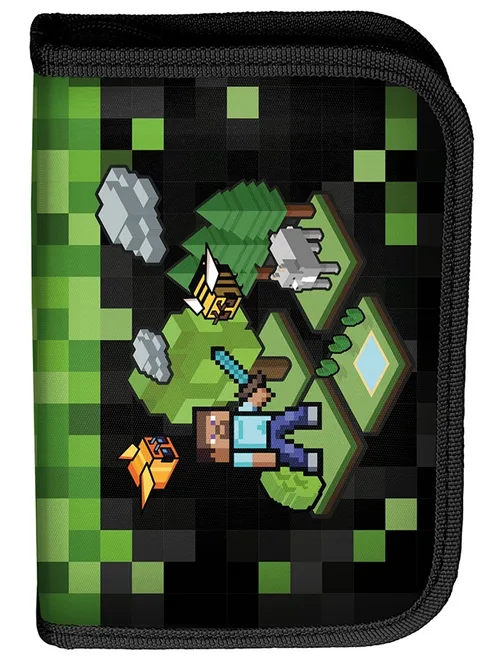 Penar Echipat Paso Game Verde si Negru cu 1 Fermoar