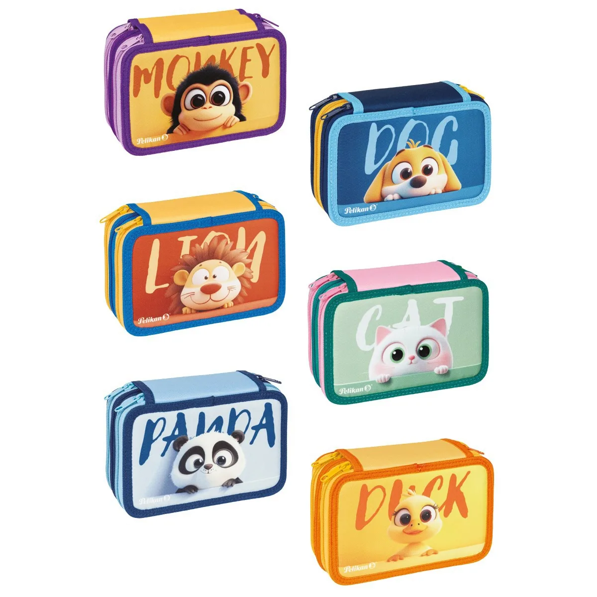 Penar Echipat Pelikan Happy Animals 43 Piese 3 Fermoare