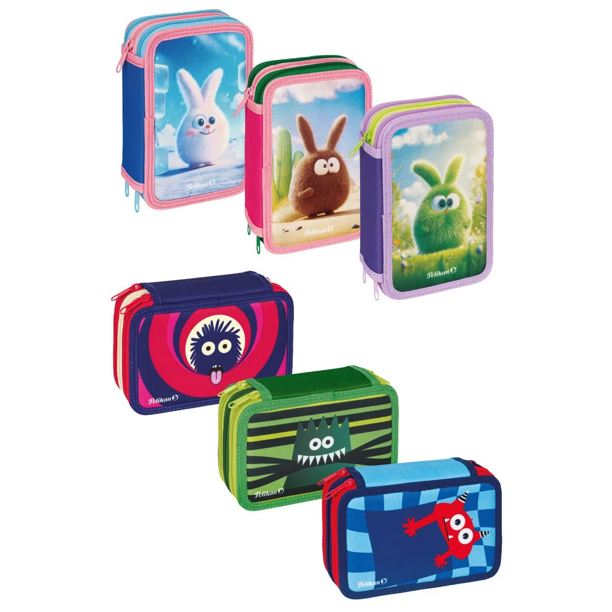 Penar Echipat Pelikan Monsters 3 Fermoare 43 Piese