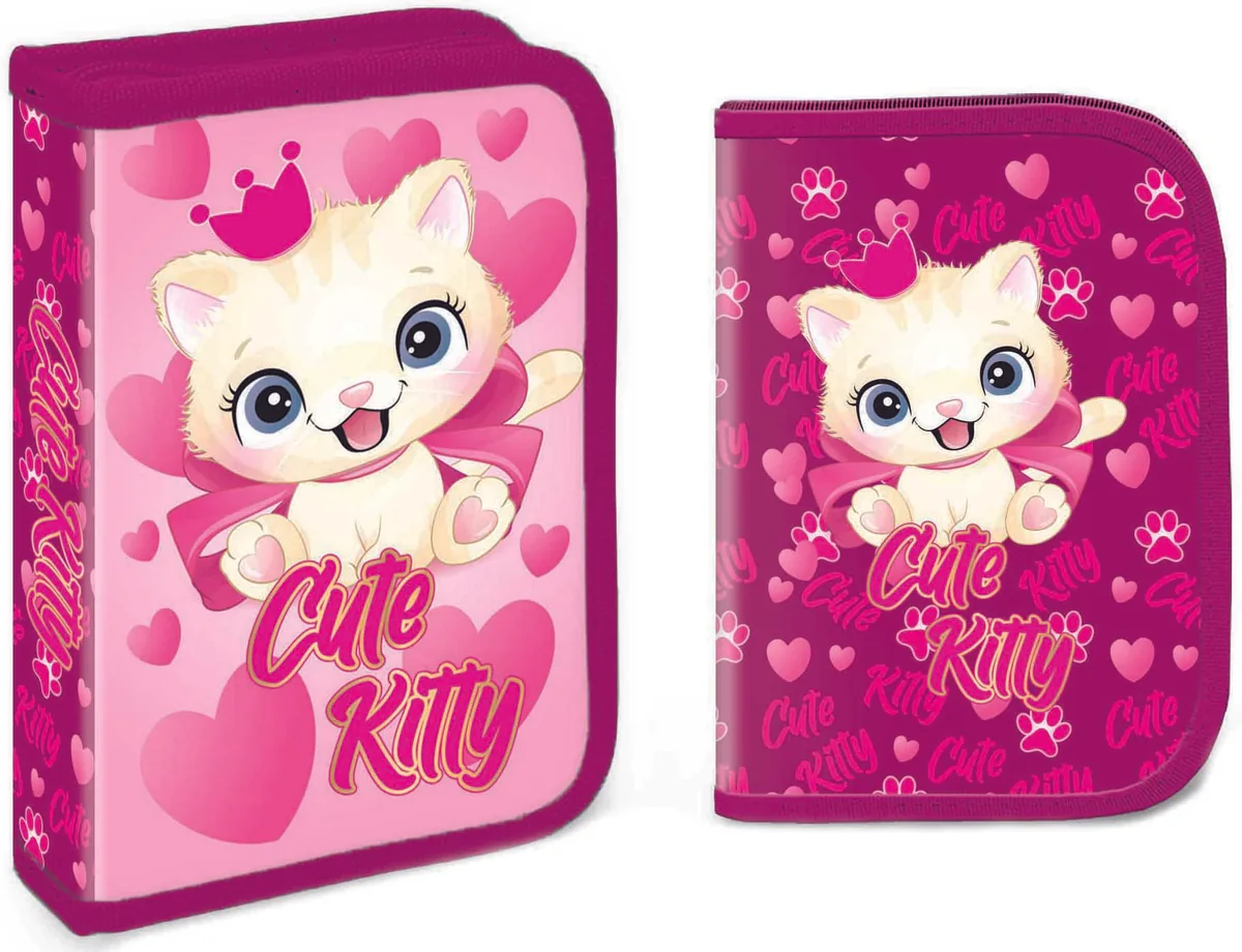 Penar Echipat S. Cool Cute Kitty 32 Piese cu 1 Fermoar