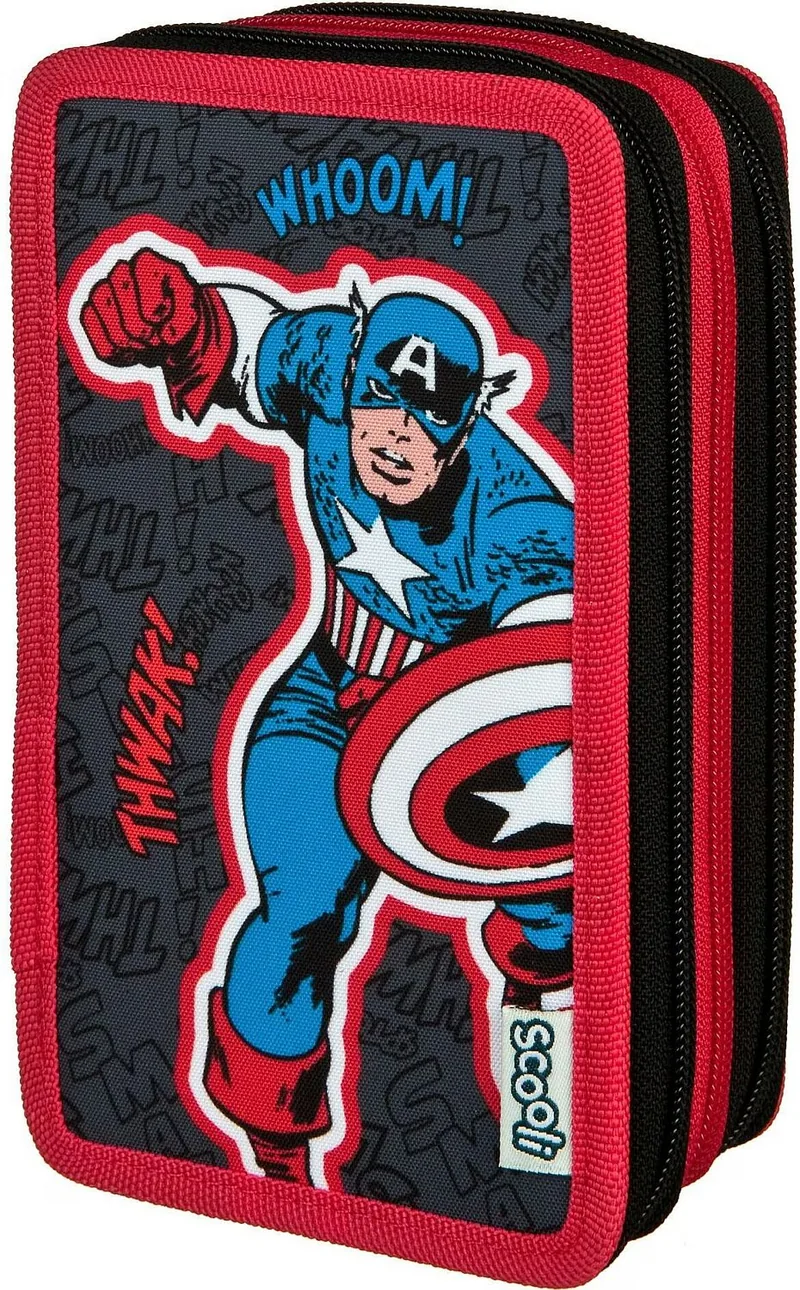 Penar Echipat Undercover Avengers Margine Roșie 3 Fermoare