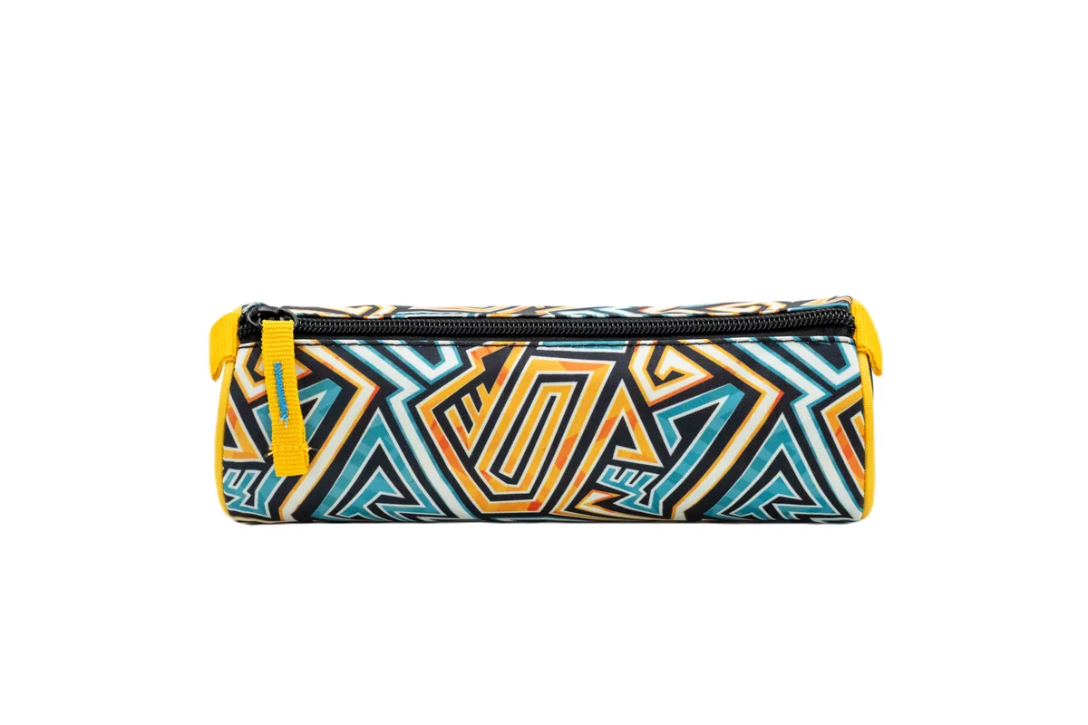 Penar Etui Litera Geometric 21x7x7cm 1 Fermoar Rotund Gimnaziu