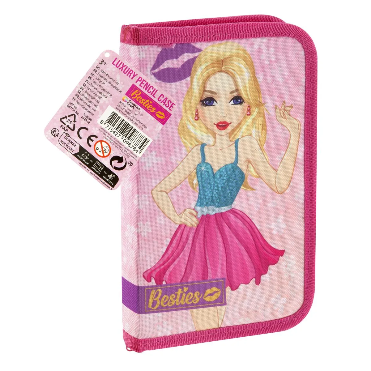 Penar Grafix Besties Basic cu Fermoar si Accesorii
