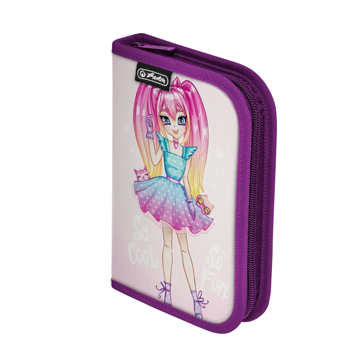 Penar Herlitz Fun Princess 1 Fermoar 2 Clape 13.5x19.5x3cm