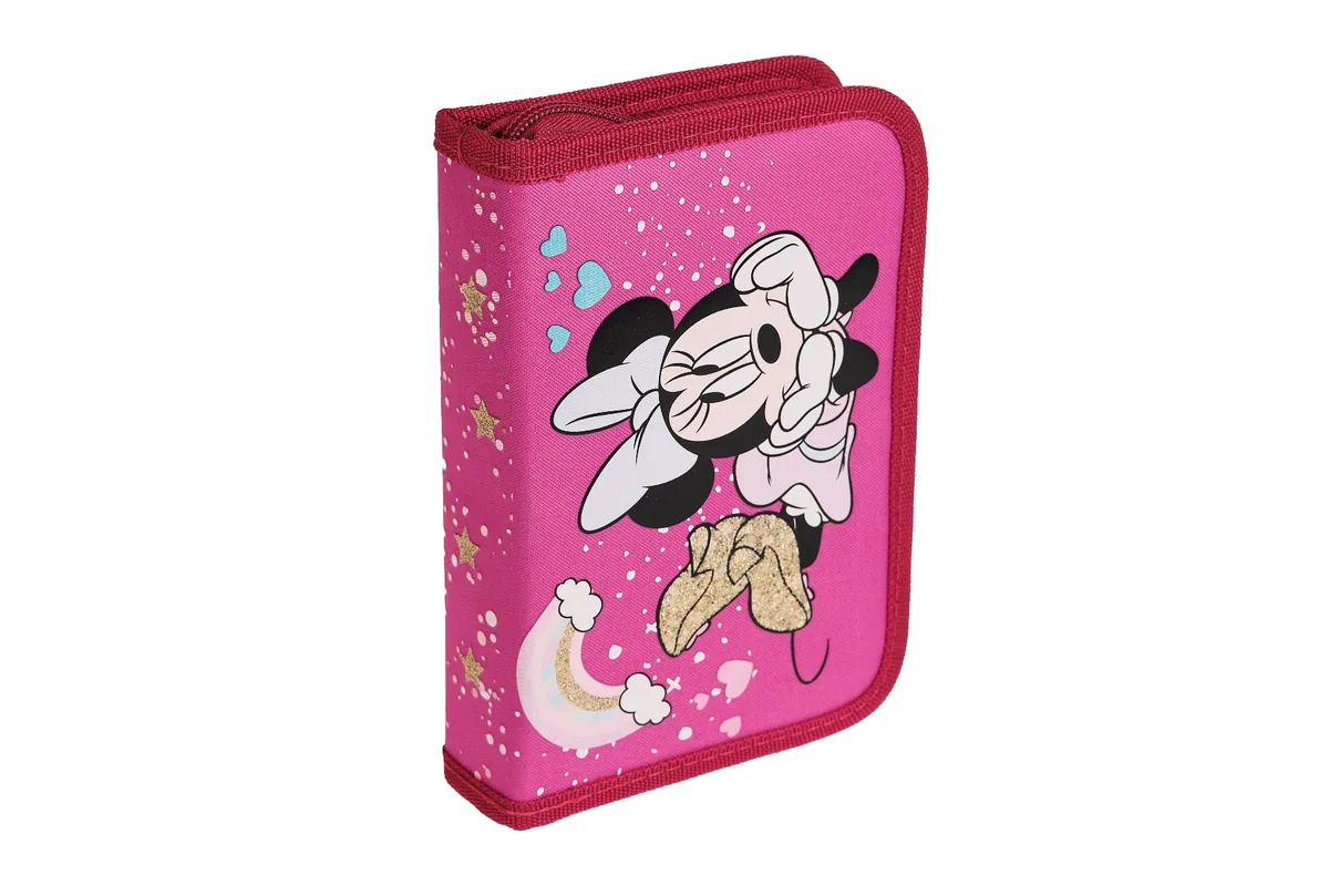 Penar Litera Minnie 19.5x13x3.5cm 1 Fermoar 2 Flapuri