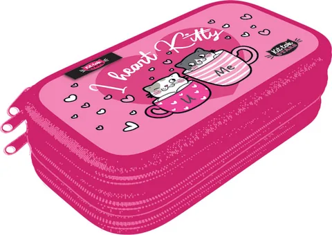 Penar Lizzy Card KitTok Heart Kitty cu 3 Fermoare