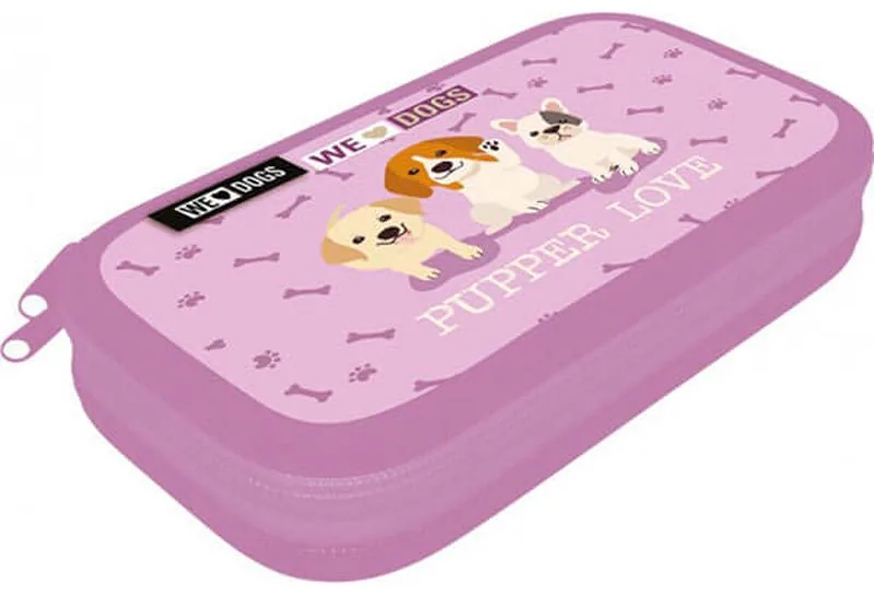 Penar Lizzy Card We Love Dogs Pups cu 2 Fermoare